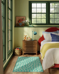 Dancing Dots Mint Green Rug