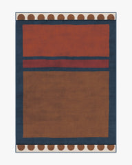 Nina Indigo & Rust Flatwoven Rug by Justina Blakeney