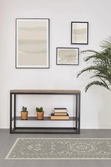 Almana Black & White Flatwoven Rug