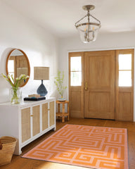 Maze Pink & Orange Flatwoven Rug