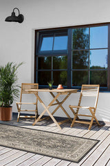 Allura Dark Wood Outdoor Rug