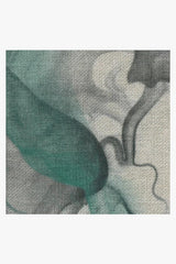 Aurora Teal Grey Flatwoven Rug