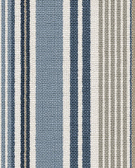 Tropez Stripe Blue & Natural Bath Mat