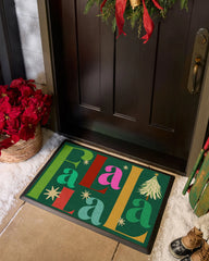 Fa La La Green Doormat