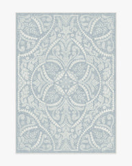Winter Medallion Dusty Blue Rug