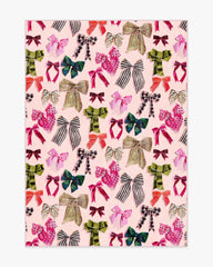 Festive Bows Pink Multicolor Rug