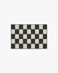 Jaque Checkered Black Rug
