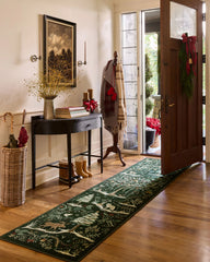 Elwood Forest Green Flatwoven Rug