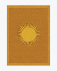 Helios Gold Flatwoven Rug by Matthew Williamson