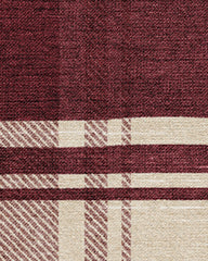 Easton Plaid Burgundy Rug