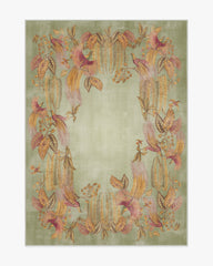 Bird of Paradise Silver Fern Rug by Sanderson