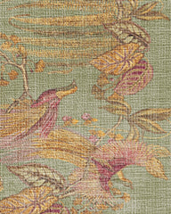 Bird of Paradise Silver Fern Flatwoven Rug by Sanderson