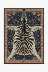 On Safari Sapphire Rug by Iris Apfel