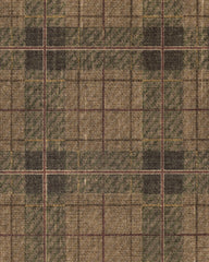 Alfie Plaid Natural & Green Flatwoven Rug