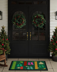 Fa La La Green Large Doormat