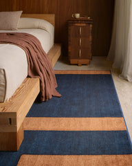 Aldo Indigo & Ochre Flatwoven Rug by The Local Project