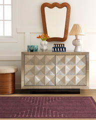 Inkdrop Burgundy Rug by Jonathan Adler
