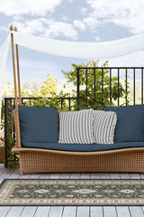Ranier Dark Wood Outdoor Rug
