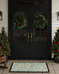 Holiday Robbins Sage Large Doormat