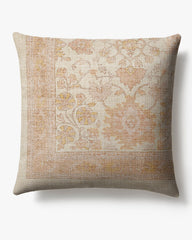 Lenora Vintage Blush Woven Throw Pillow