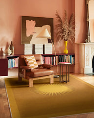 Helios Gold Flatwoven Rug by Matthew Williamson