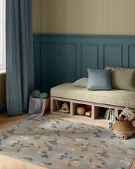 Rubus Azure & Fawn Flatwoven Rug by Sanderson