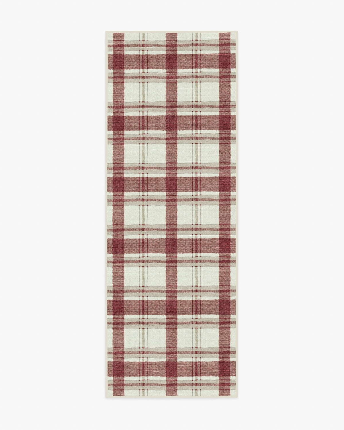 Piper Plaid Burgundy Rug