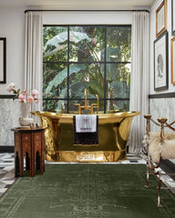 Amira Green Flatwoven Rug by Martyn Lawrence Bullard