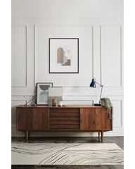 Seine Black & Ivory Flatwoven Rug by Nina Takesh