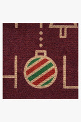 Deco Greeting Burgundy Doormat