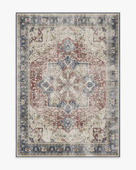 Kamran Royal Blue Flatwoven Rug