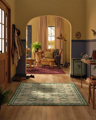 Louisa Tan & Green Rug