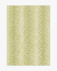Tree Fern Matcha Green Flatwoven Rug by Sanderson