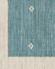Luna Soft Teal Flatwoven Rug by goop
