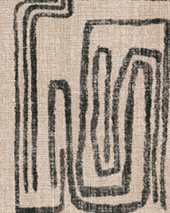 Kassena Black & Ivory Flatwoven Rug by Malene Barnett