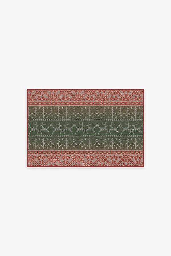 Fair Isle Multicolor Flatwoven Rug