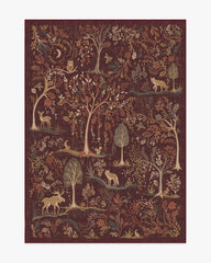 Wilder Burgundy Multicolor Flatwoven Rug
