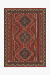 Mandalore Scarlet Red Flatwoven Rug