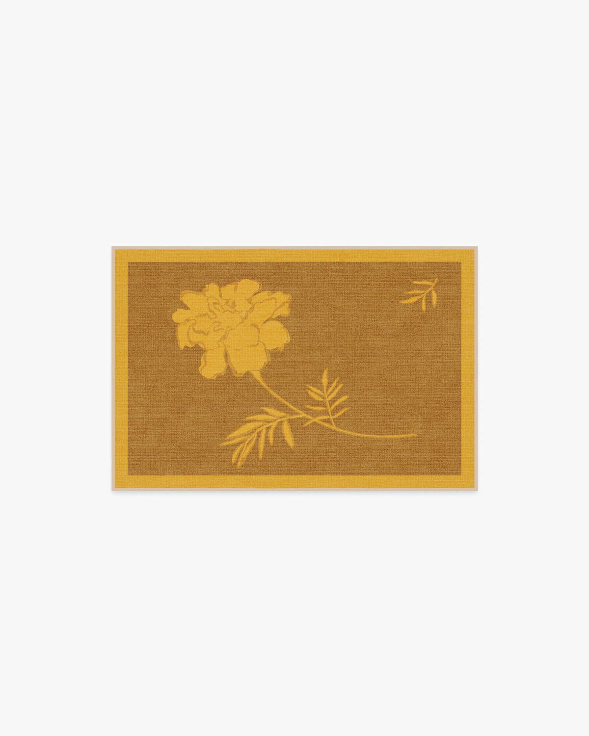 Golden Marigold Flatwoven Rug by The Local Project
