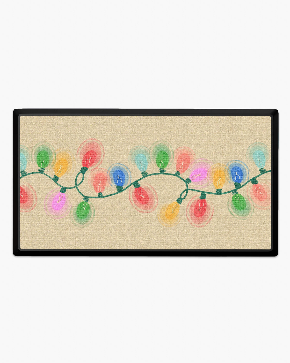 Let It Glow Cream Large Doormat