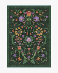 Protea Forest Green Rug by Iris Apfel
