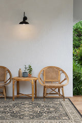 Allura Dark Wood Outdoor Rug