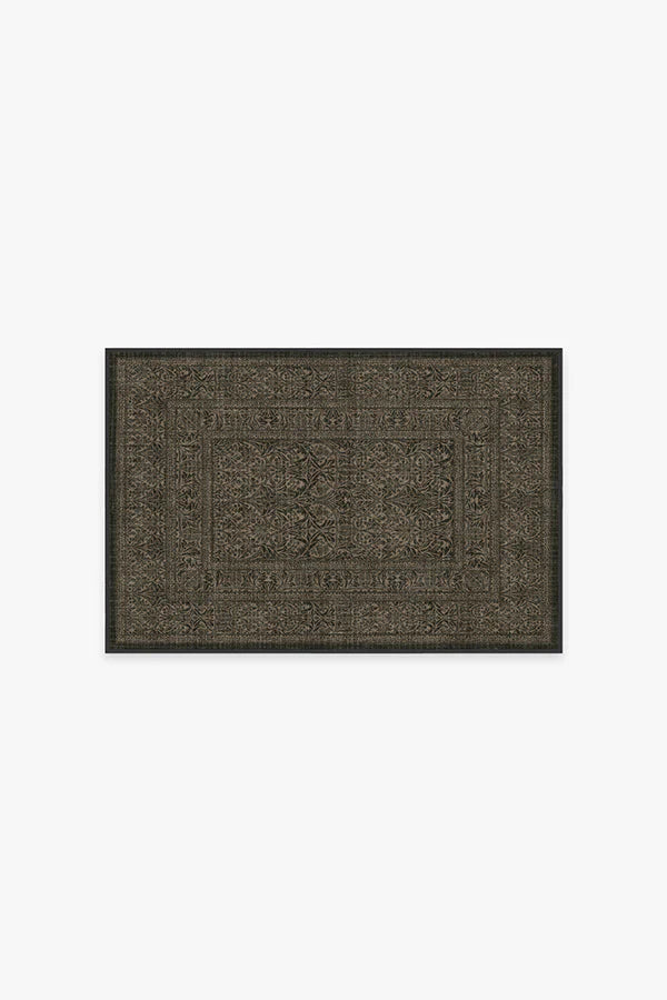 Bluebell Soft Black Rug by Morris & Co.