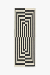 Op Art Charcoal Rug by Jonathan Adler