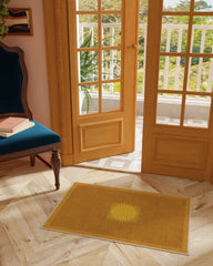 Helios Gold Flatwoven Rug by Matthew Williamson