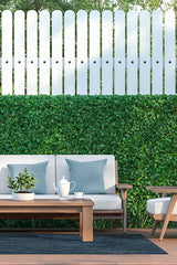 Chunky Solid Blue Outdoor Rug