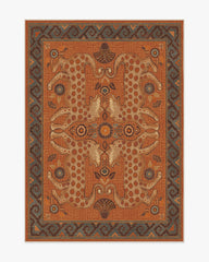 Eartha Terracotta Flatwoven Rug by Justina Blakeney