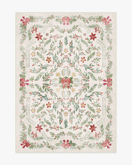 Deck the Halls Cream Multicolor Rug