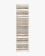 Elio Stripe Grey & Ivory Rug