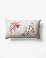 Bloom Ivory Multicolor Woven Throw Pillow